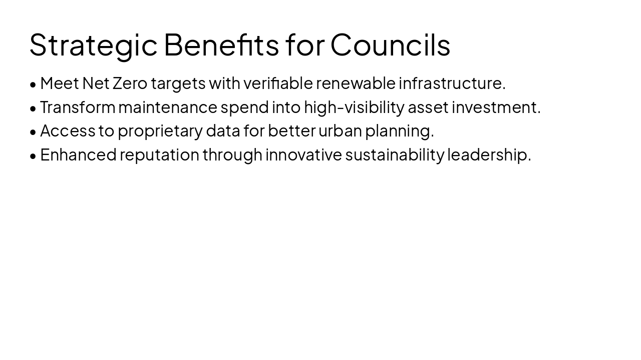 Slide 14 - Strategic Benefits for Councils