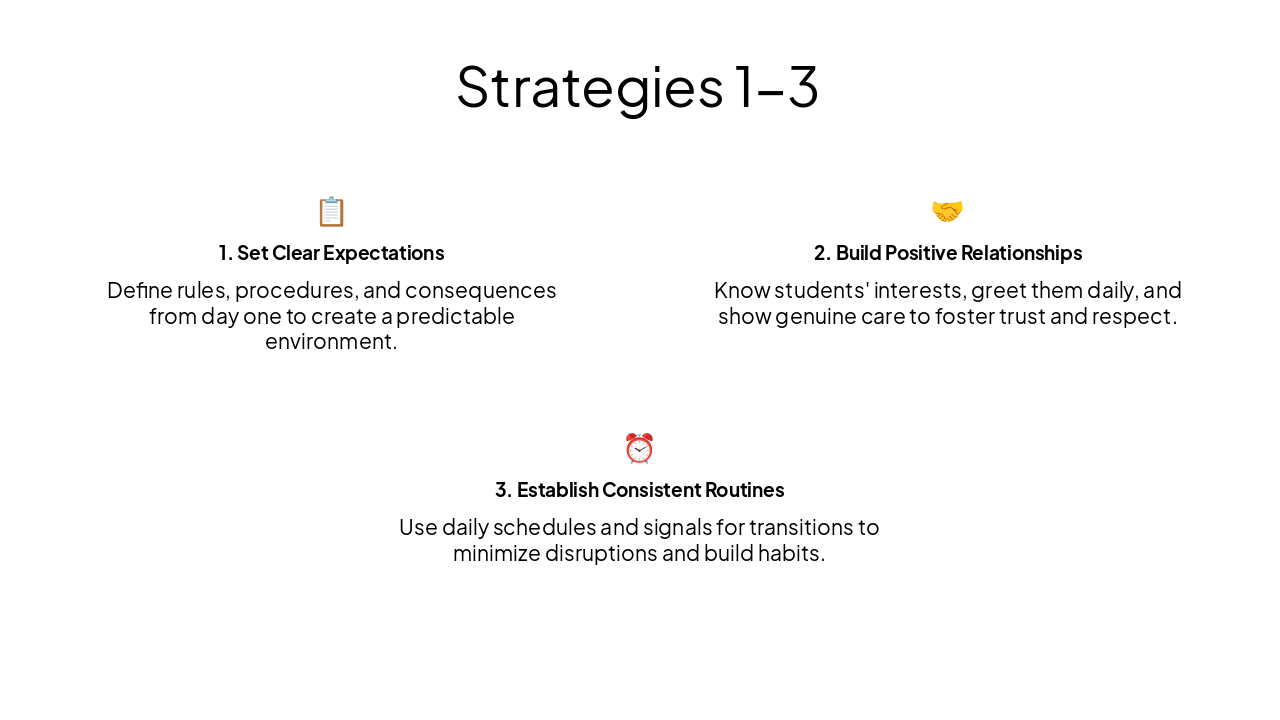 Slide 5 - Strategies 1-3