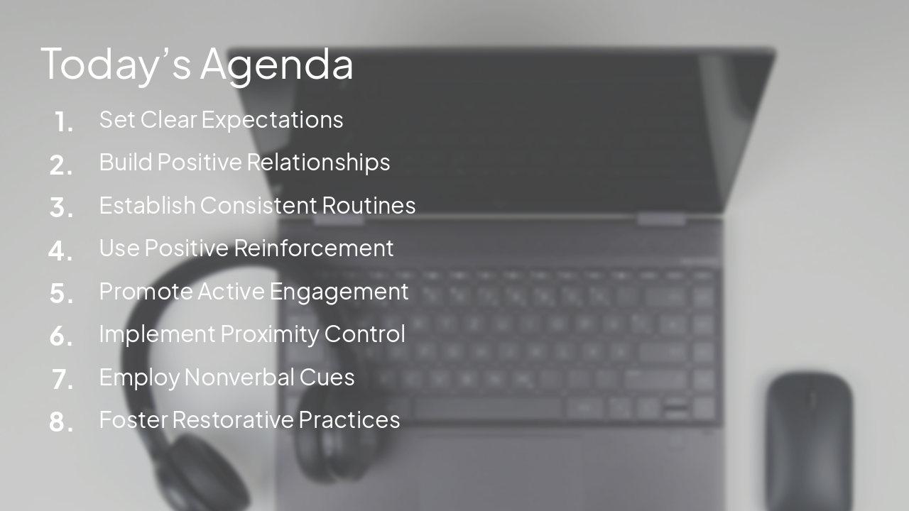 Slide 2 - Today’s Agenda