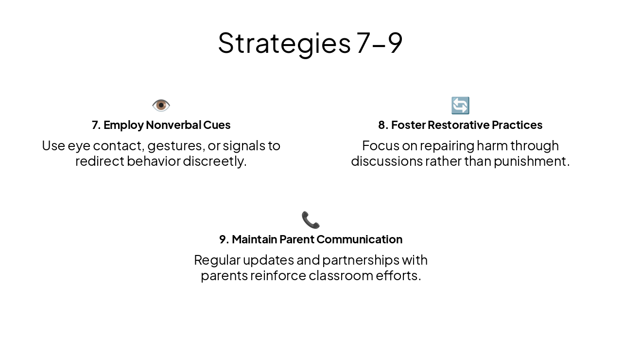 Slide 7 - Strategies 7-9