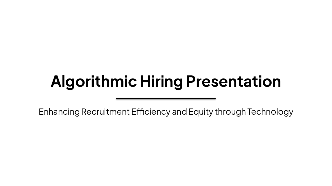 Algorithmic Hiring: AI Revolution in Recruitment