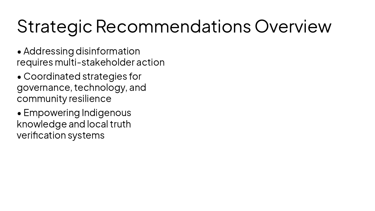 Slide 3 - Strategic Recommendations Overview