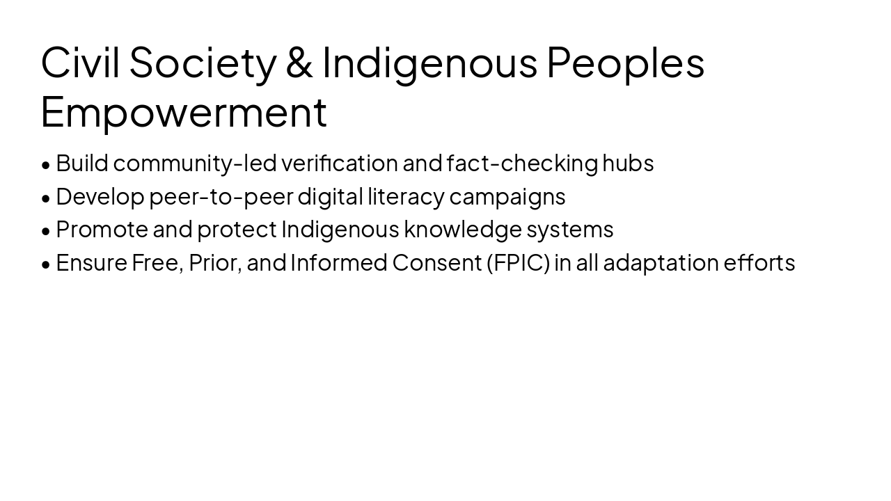 Slide 7 - Civil Society & Indigenous Peoples Empowerment