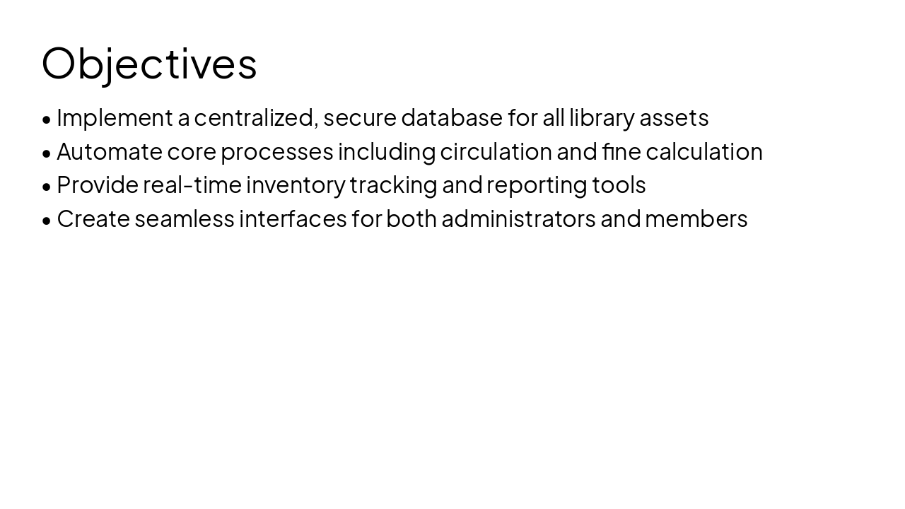 Slide 5 - Objectives