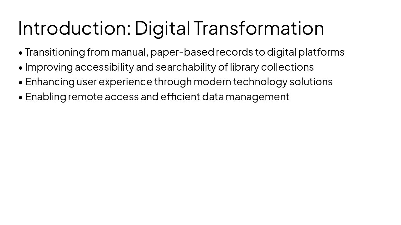 Slide 3 - Introduction: Digital Transformation
