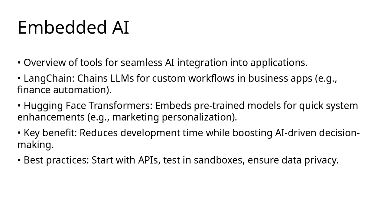 Slide 19 - Embedded AI