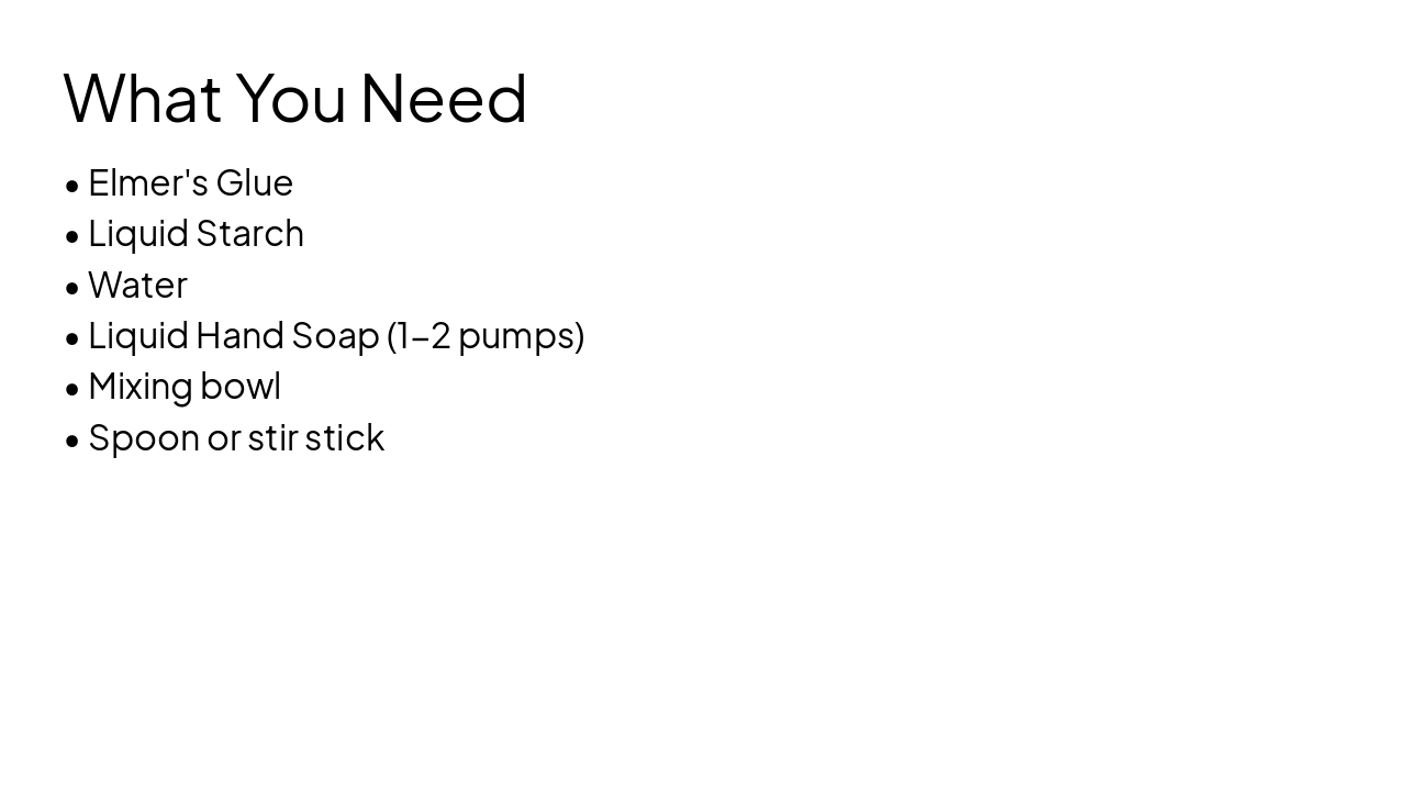 Slide 2 - What You Need