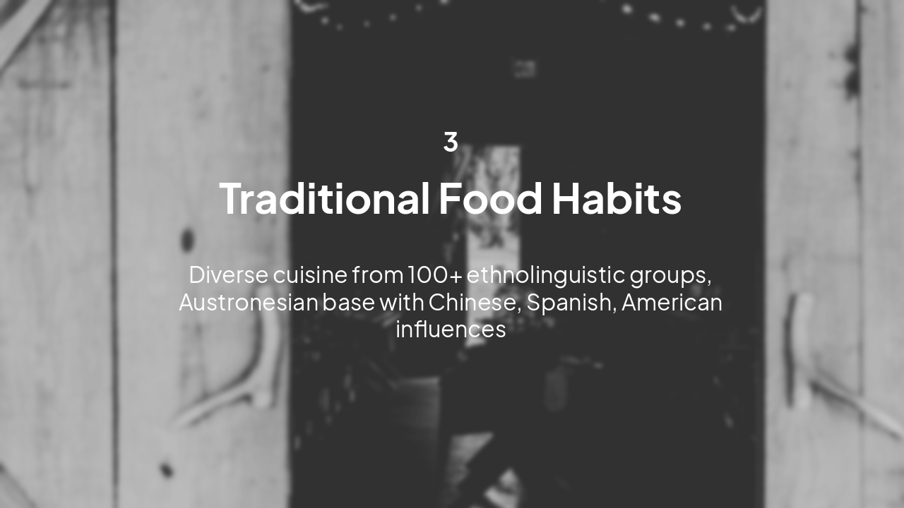Slide 8 - Traditional Food Habits
