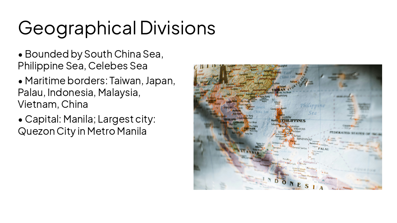 Slide 5 - Geographical Divisions