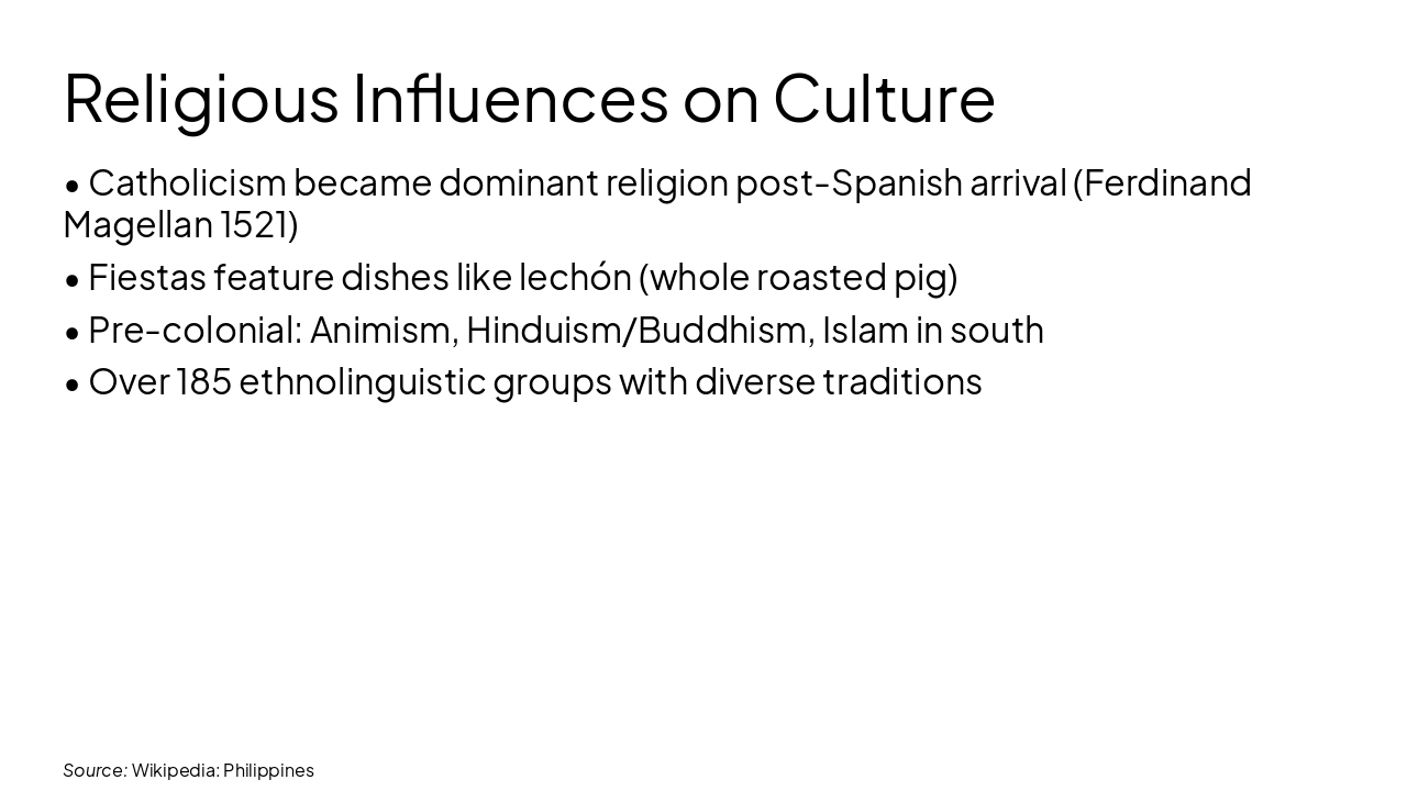 Slide 7 - Religious Influences on Culture