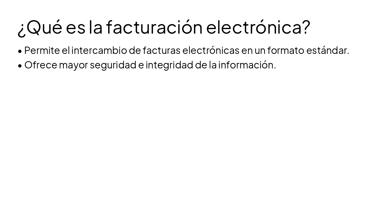 Slide 3 - ¿Qué es la facturación electrónica?