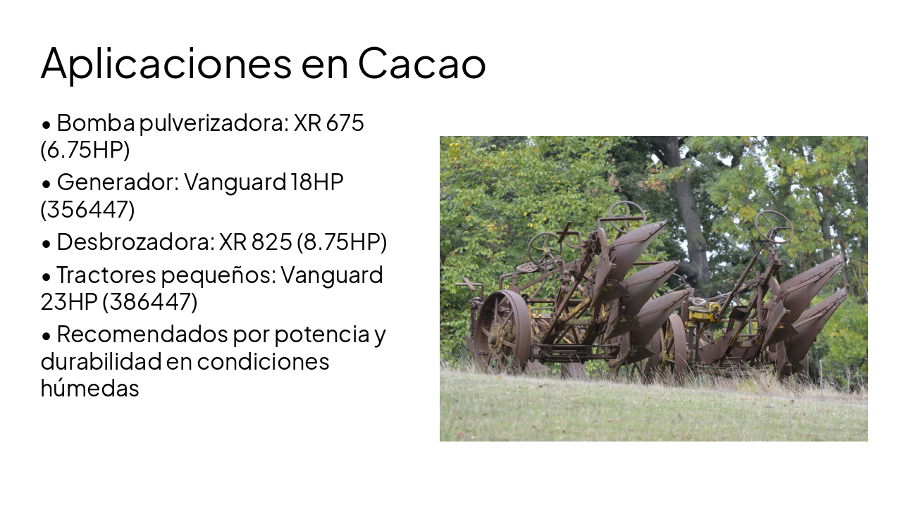 Slide 6 - Aplicaciones en Cacao
