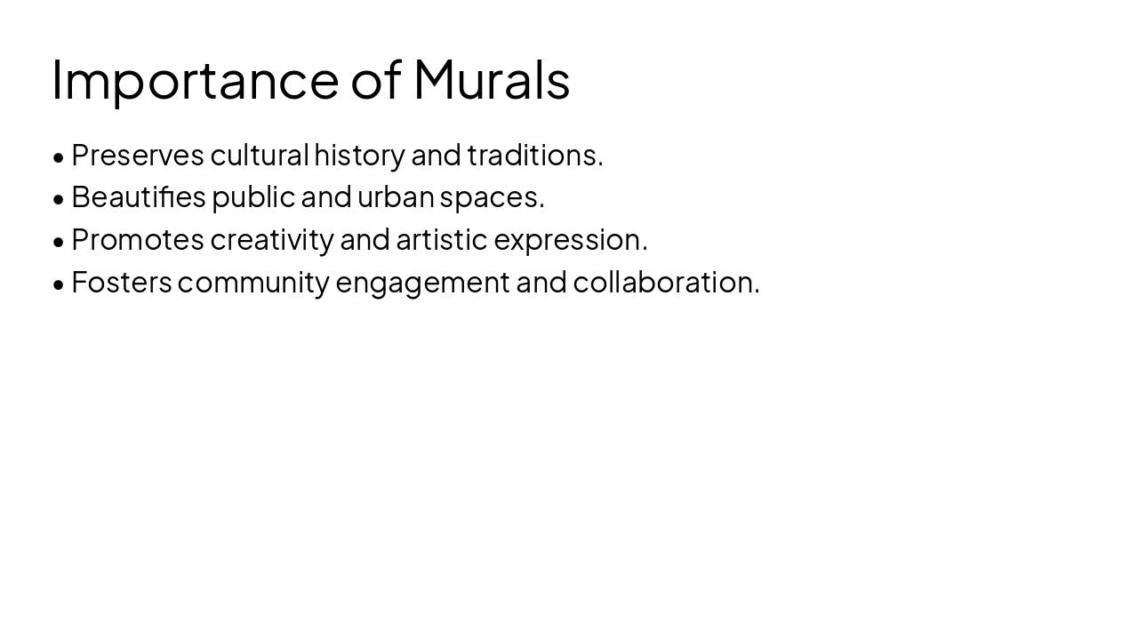 Slide 11 - Importance of Murals