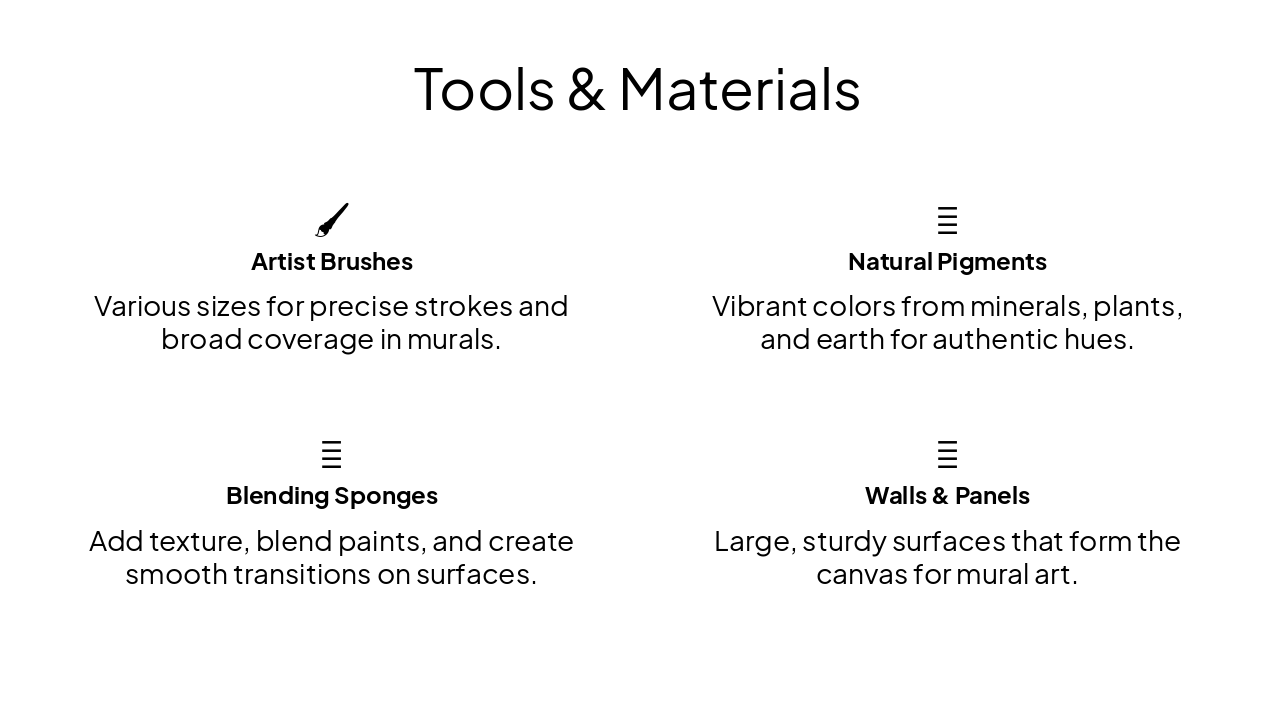 Slide 12 - Tools & Materials