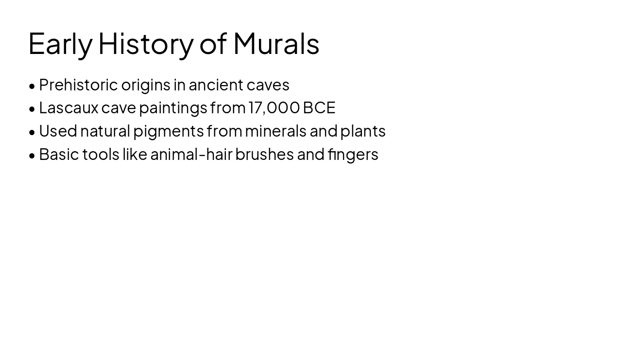 Slide 3 - Early History of Murals