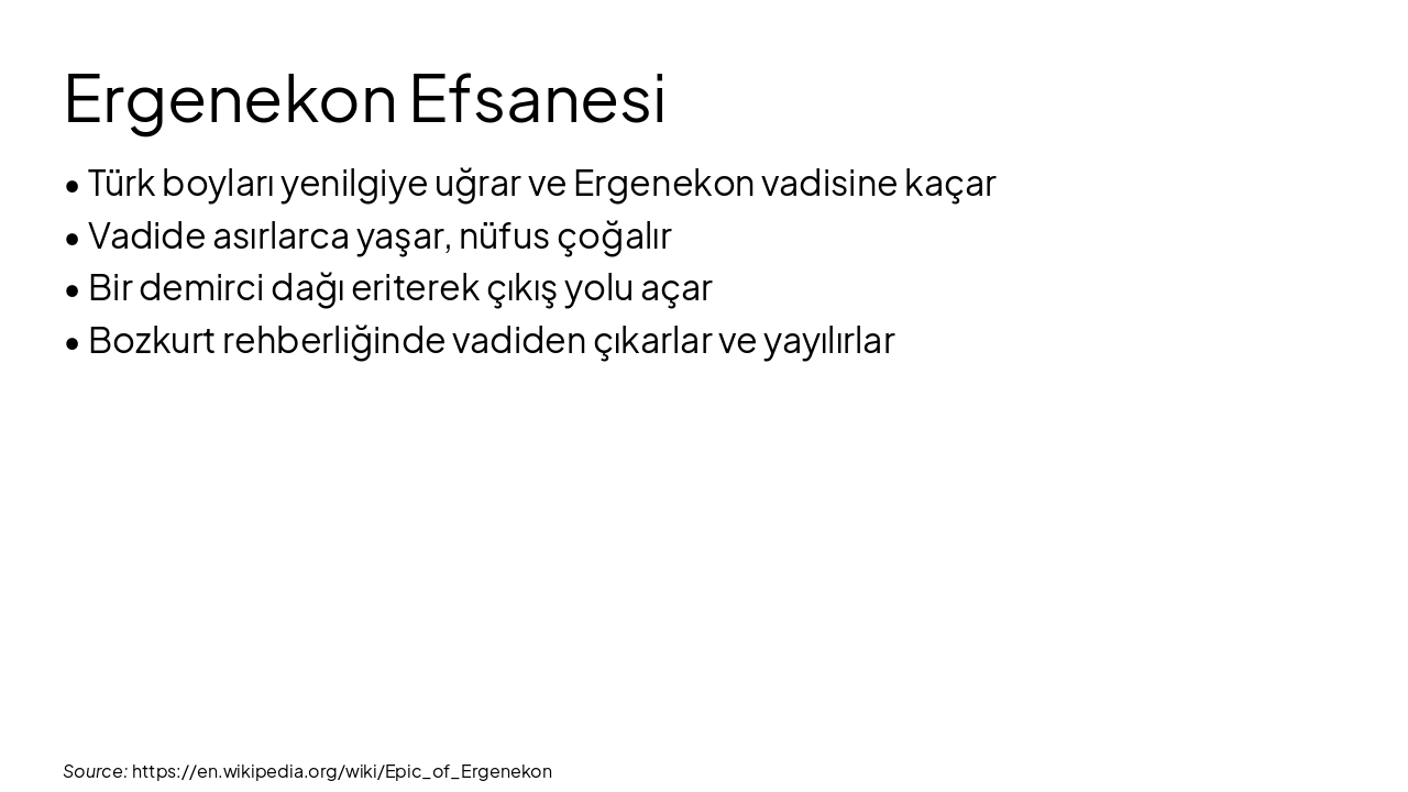 Slide 10 - Ergenekon Efsanesi