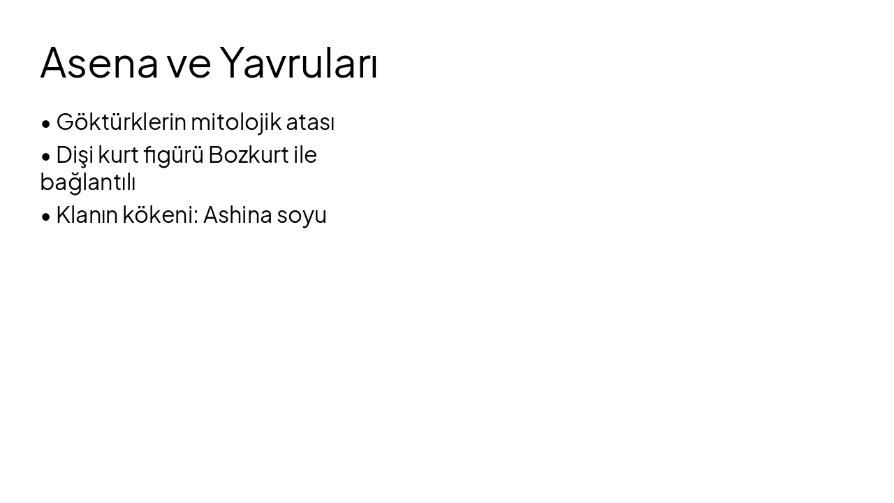Slide 8 - Asena ve Yavruları