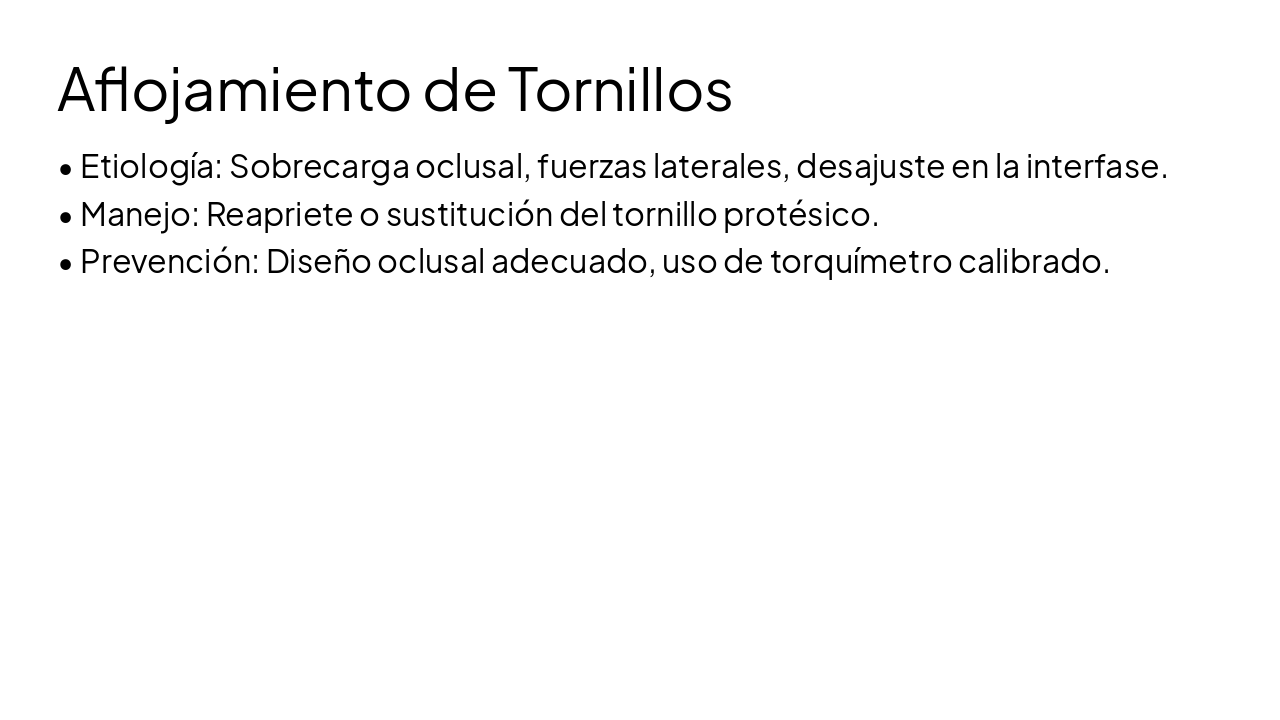 Slide 4 - Aflojamiento de Tornillos