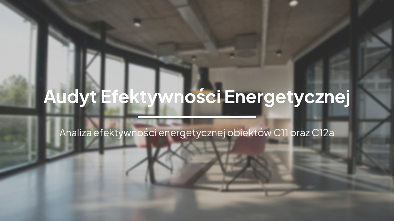 Audyt Efektywności Energetycznej C11 & C12a