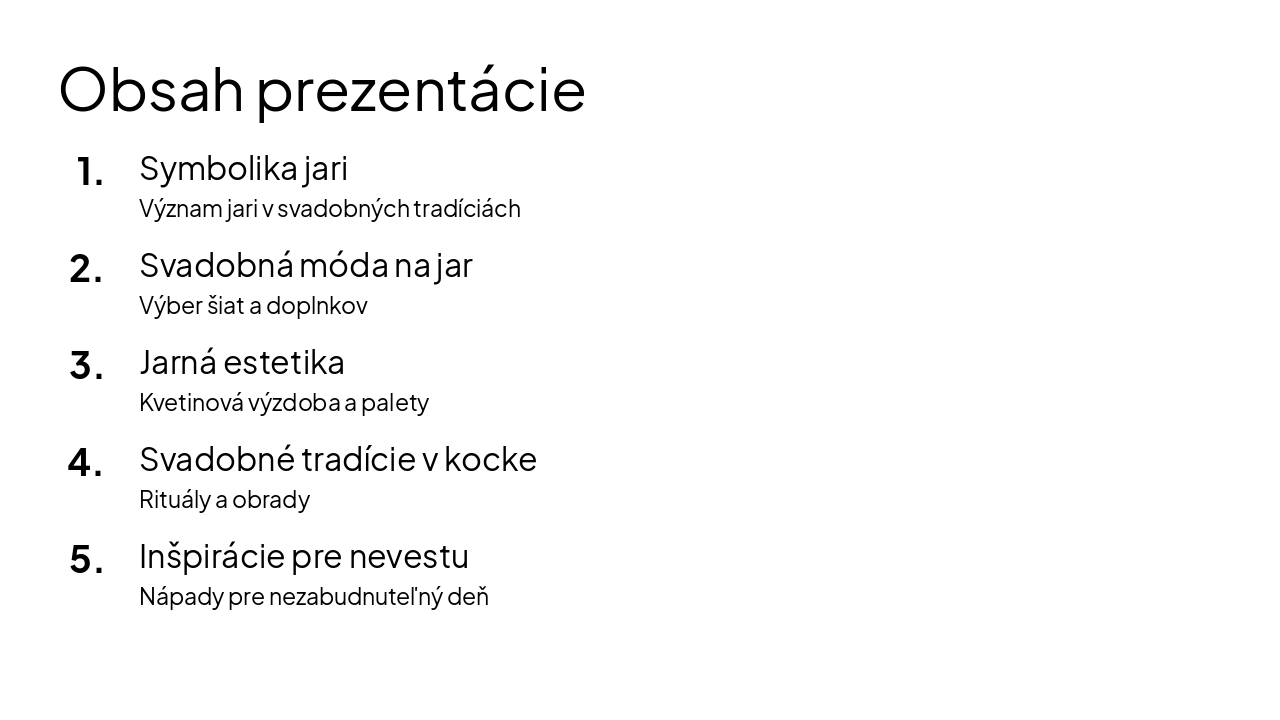 Slide 2 - Obsah prezentácie