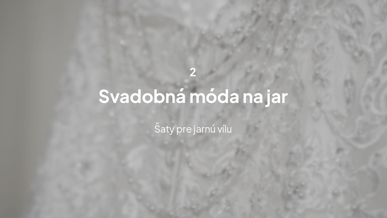 Slide 5 - Svadobná móda na jar