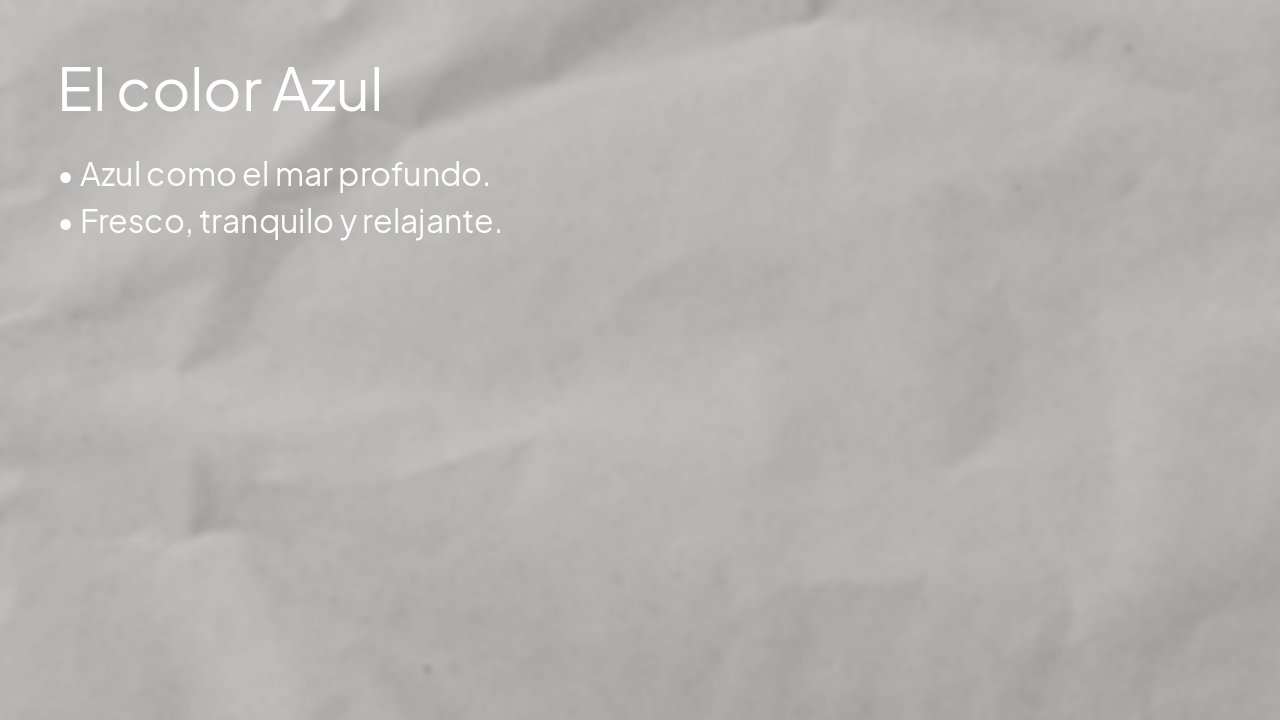 Slide 6 - El color Azul