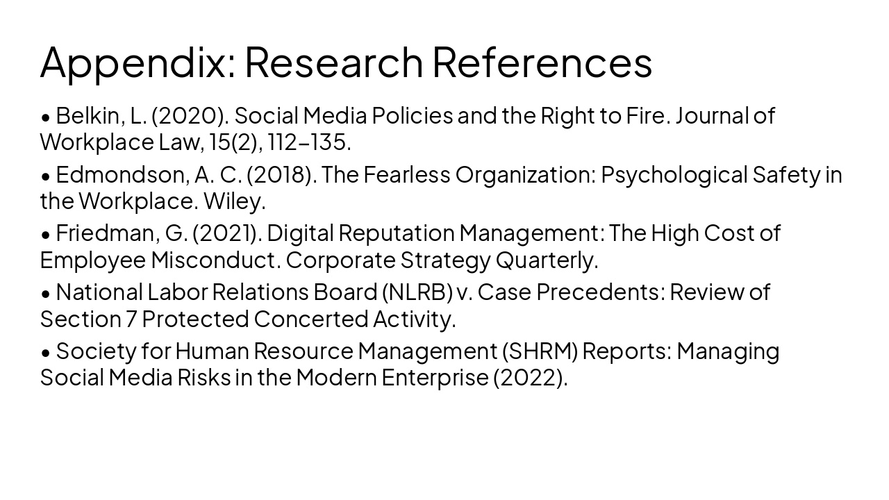 Slide 6 - Appendix: Research References