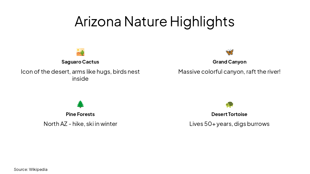 Slide 14 - Arizona Nature Highlights