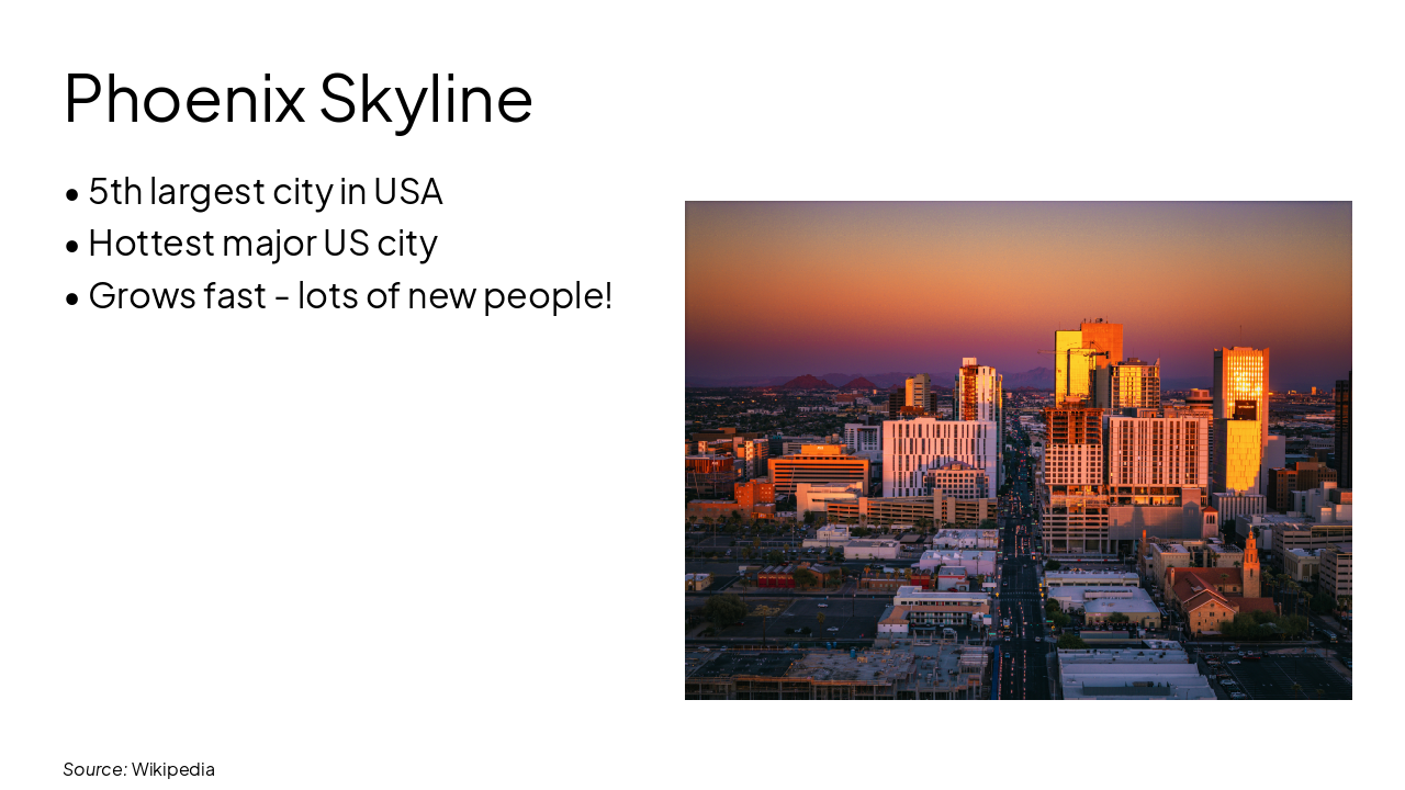 Slide 11 - Phoenix Skyline