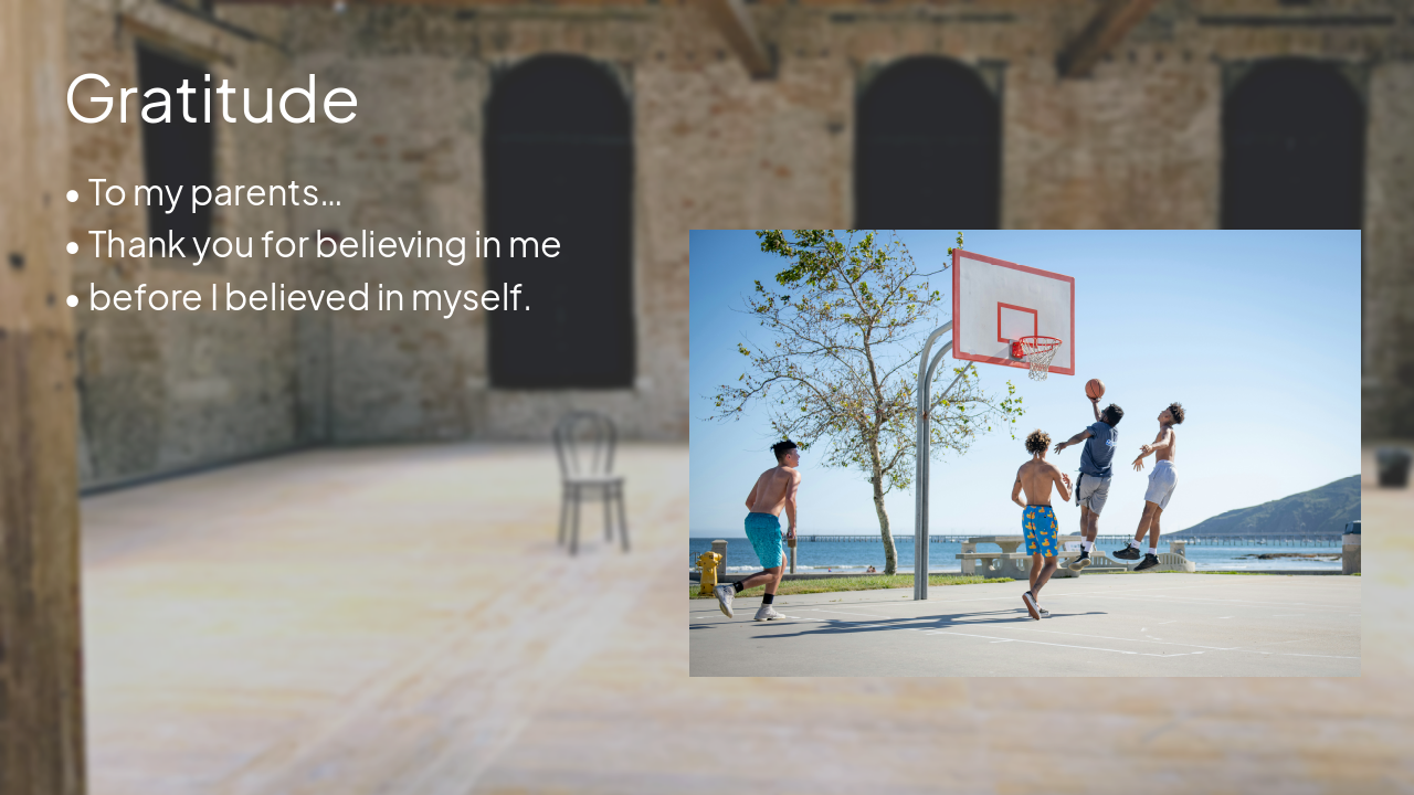 Slide 9 - Gratitude