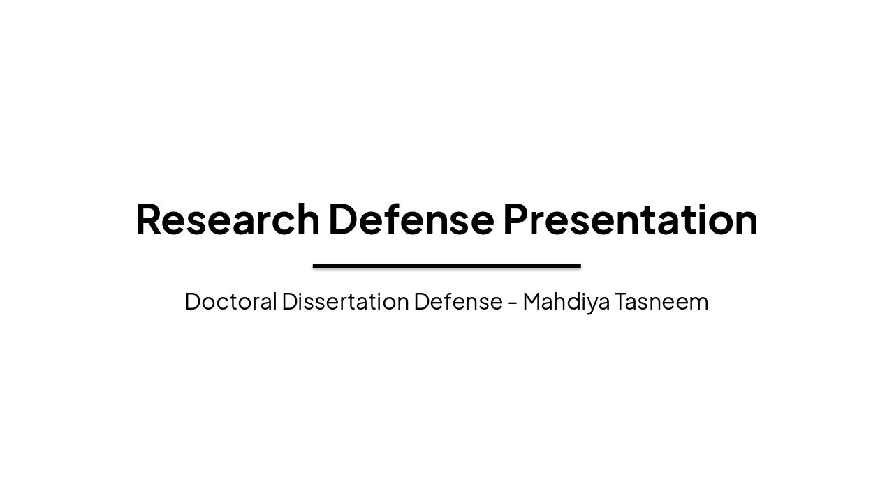 Slide 1 - Research Defense Presentation