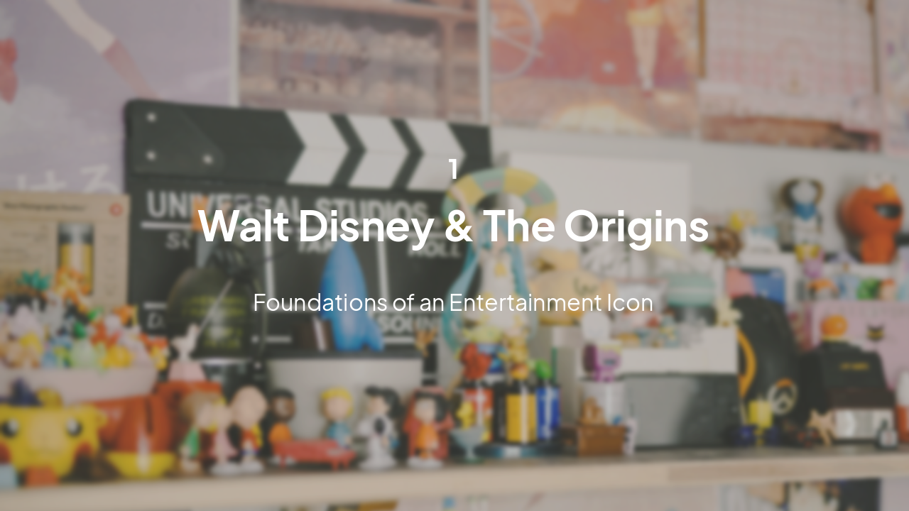 Slide 3 - Walt Disney & The Origins