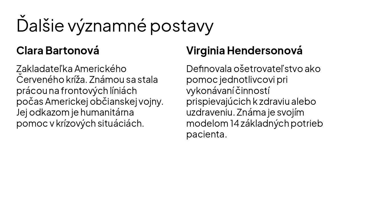 Slide 7 - Ďalšie významné postavy