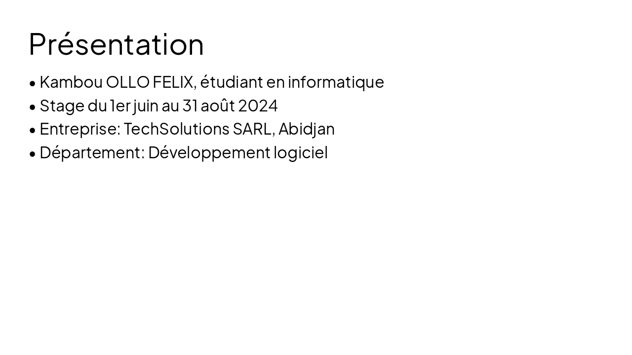 Slide 4 - Présentation