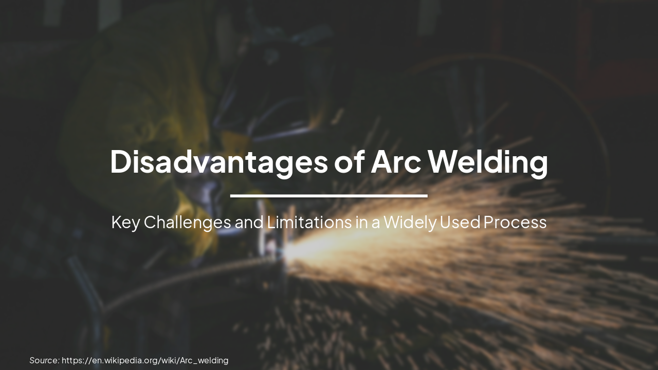 Slide 1 - Disadvantages of Arc Welding
