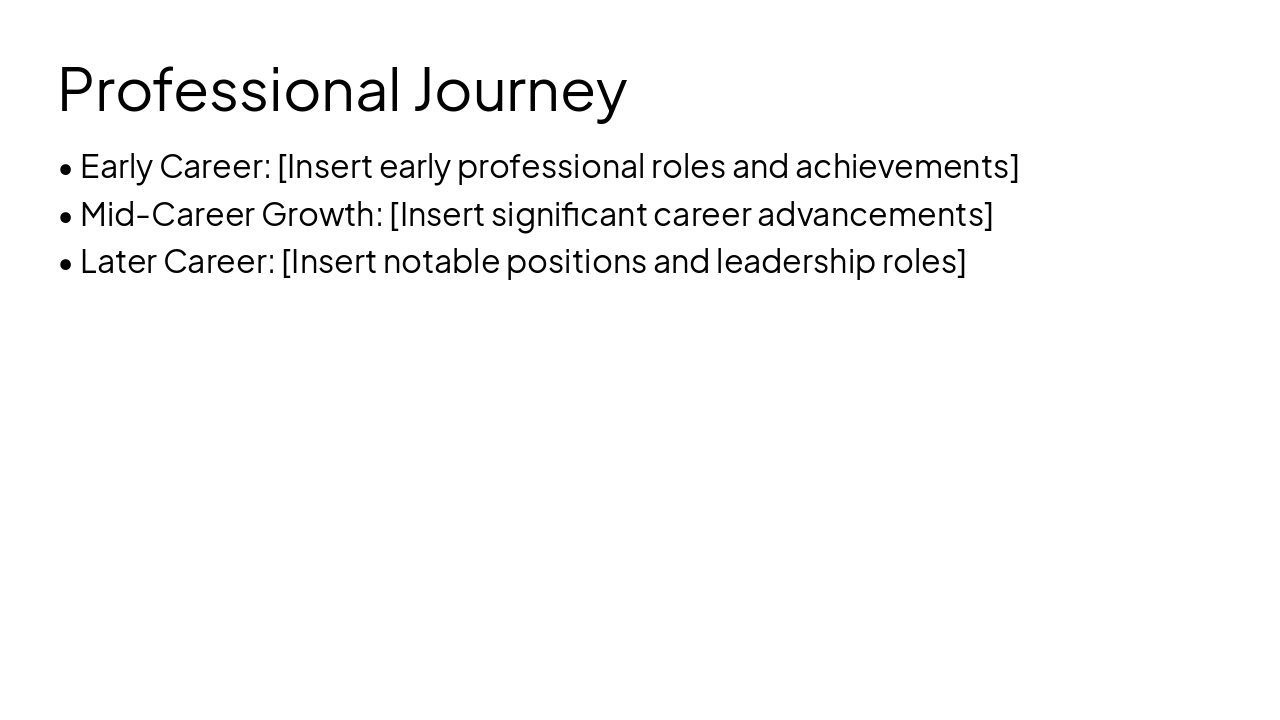 Slide 6 - Professional Journey