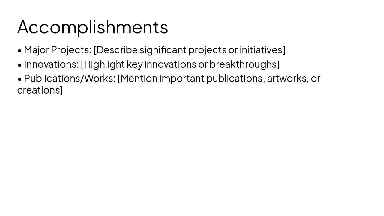 Slide 8 - Accomplishments