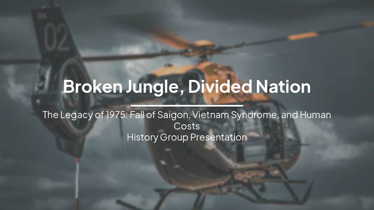 Slide 1 - Broken Jungle, Divided Nation