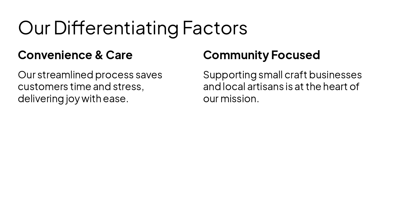 Slide 15 - Our Differentiating Factors
