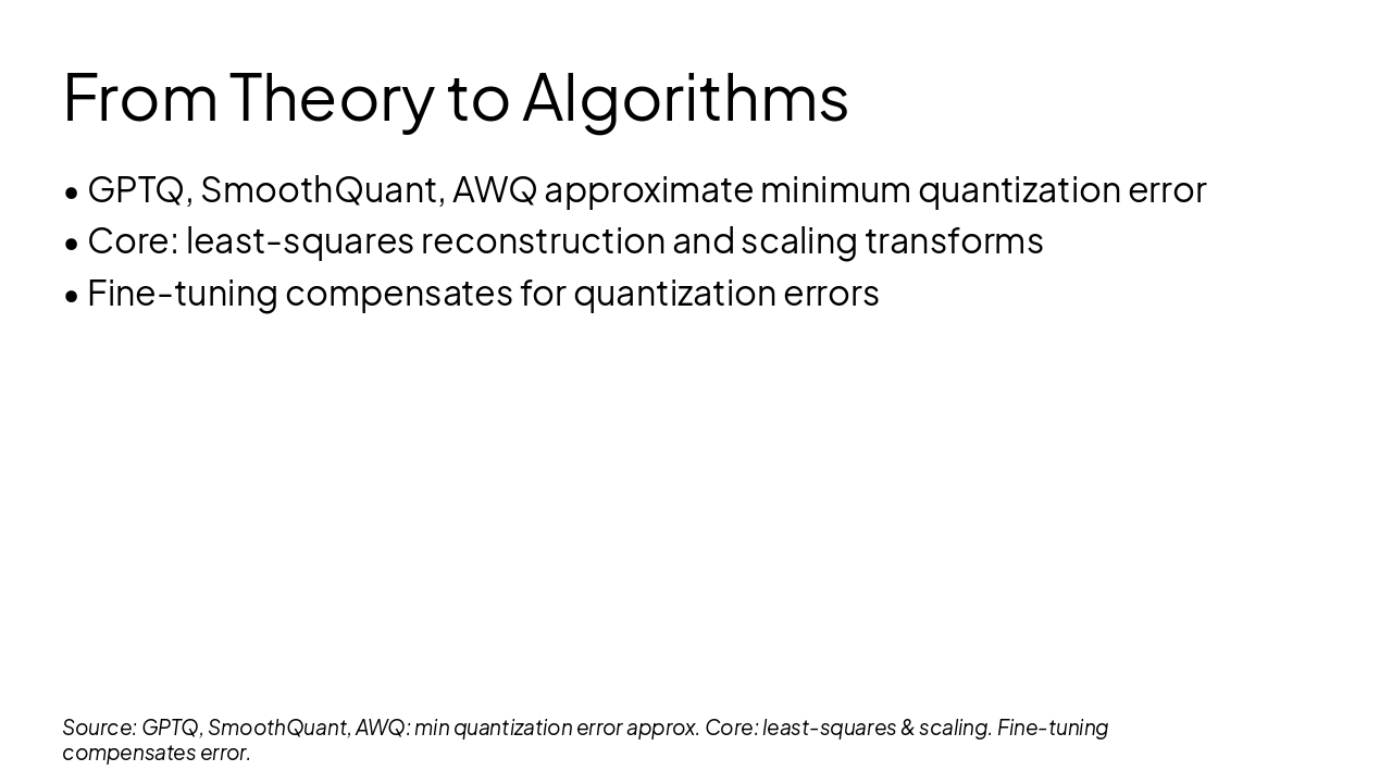 Slide 9 - From Theory to Algorithms