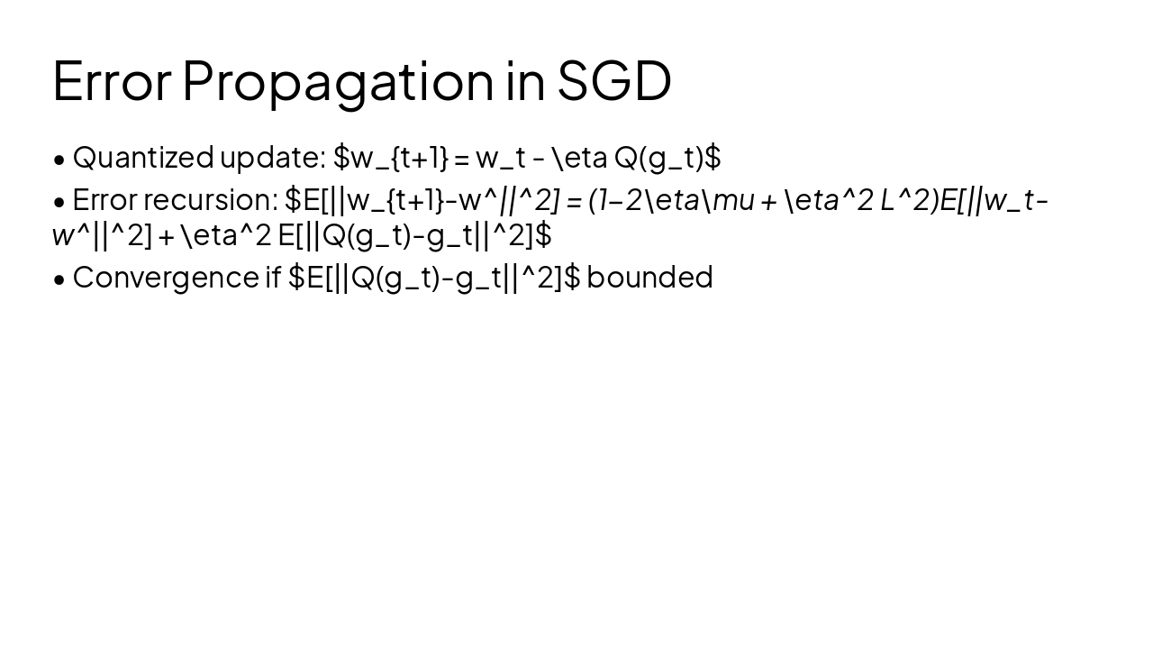 Slide 7 - Error Propagation in SGD