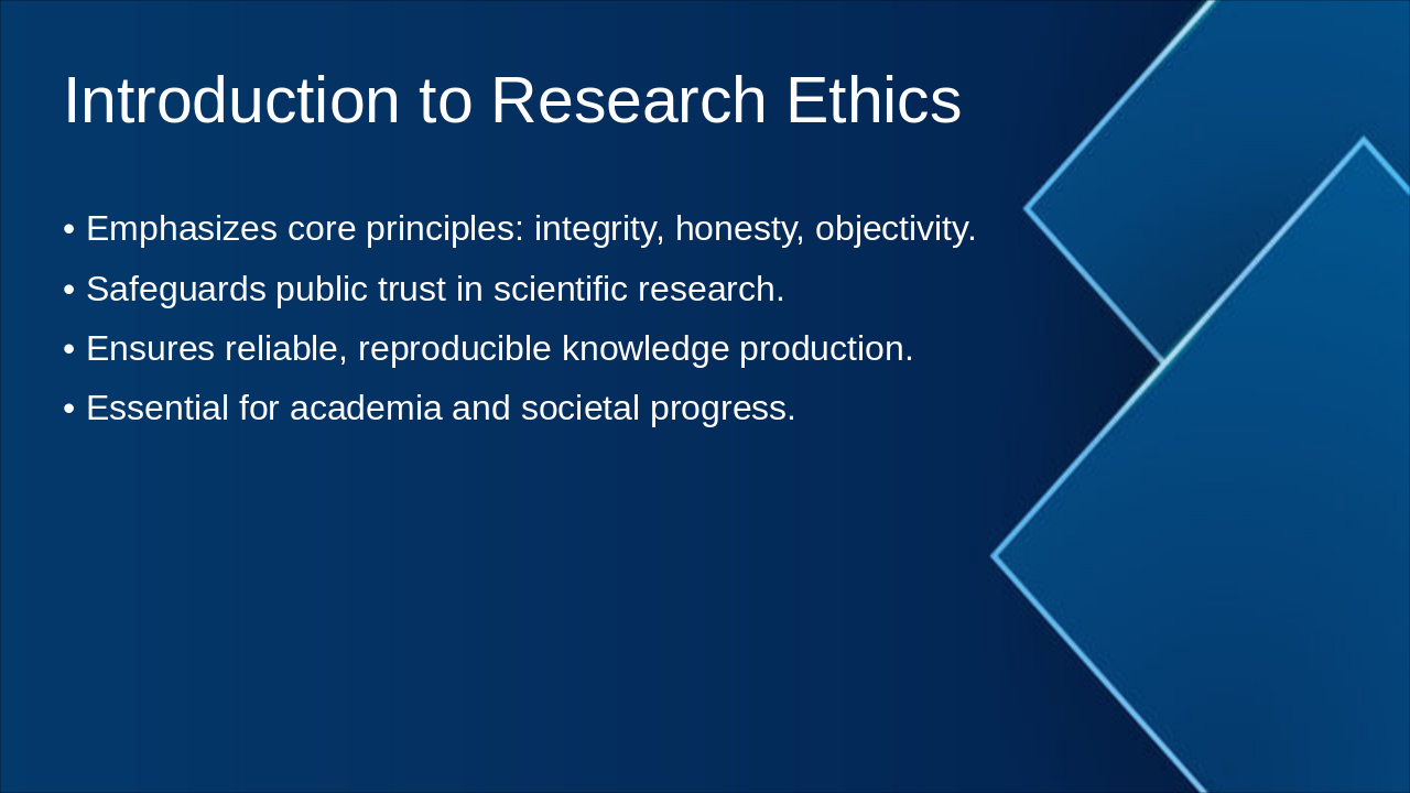 Slide 2 - Introduction to Research Ethics