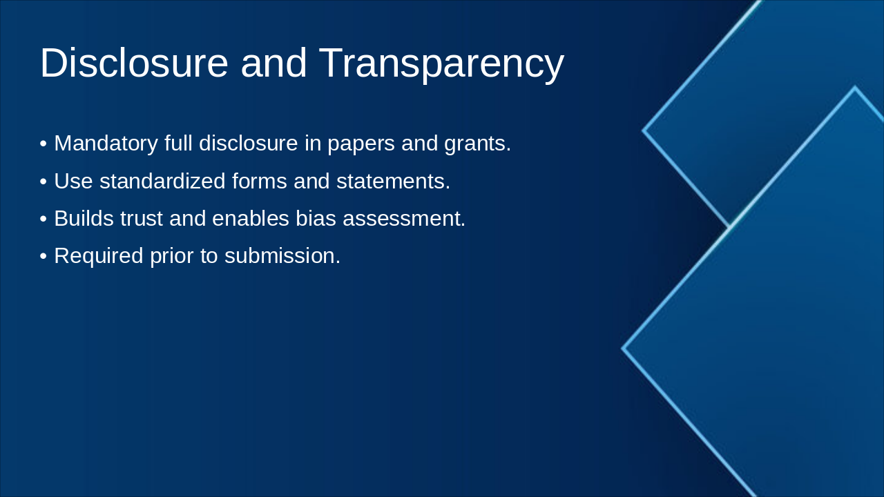 Slide 7 - Disclosure and Transparency