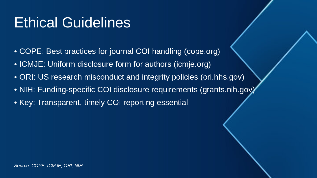 Slide 8 - Ethical Guidelines
