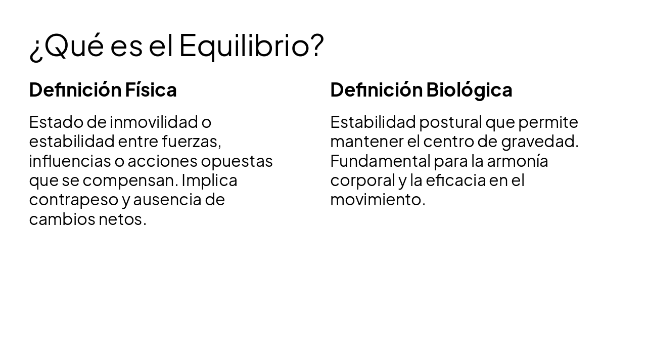 Slide 5 - ¿Qué es el Equilibrio?