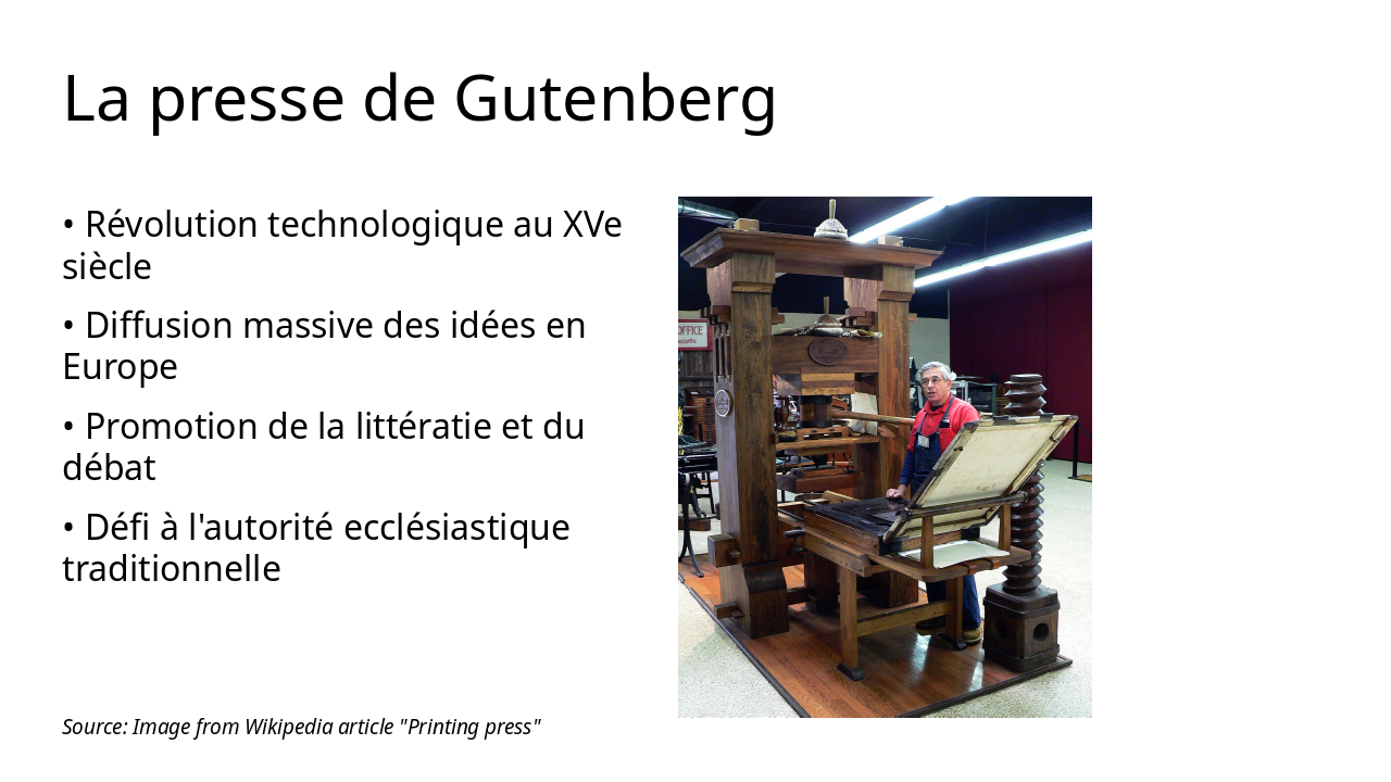 Slide 5 - La presse de Gutenberg