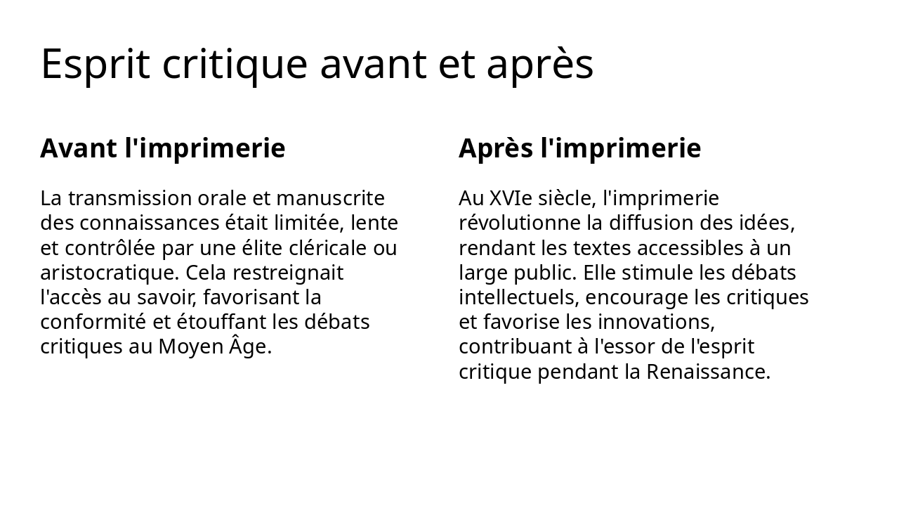 Slide 9 - Esprit critique avant et après