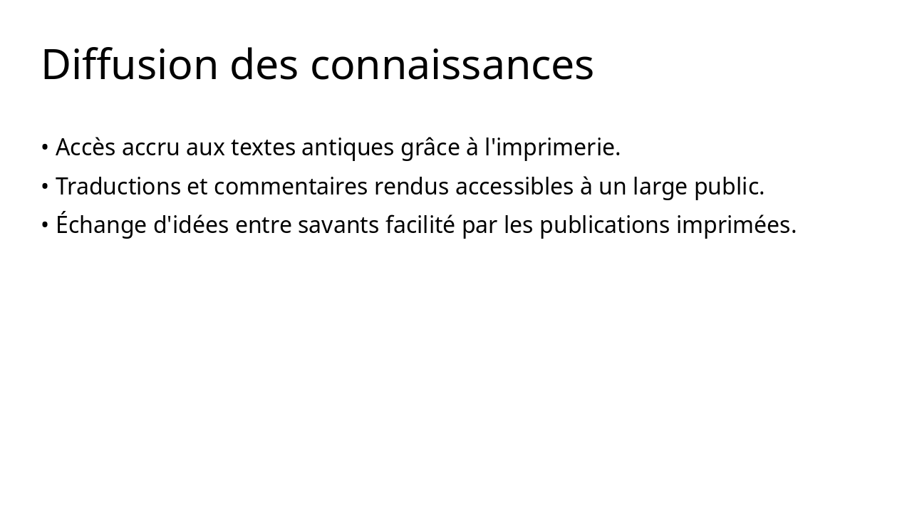 Slide 7 - Diffusion des connaissances