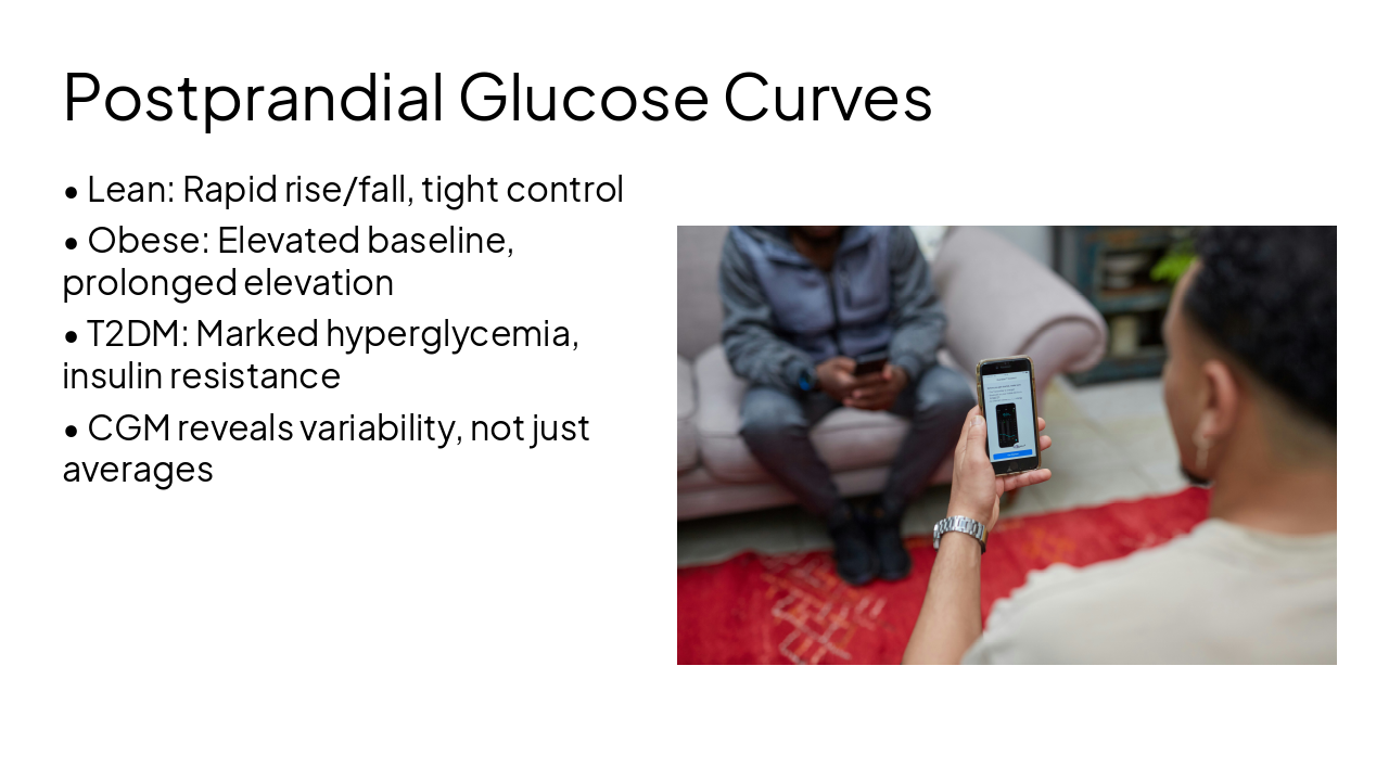 Slide 7 - Postprandial Glucose Curves