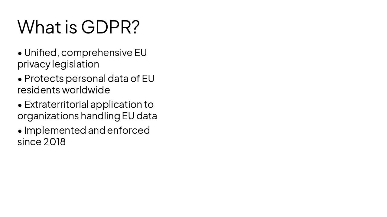 Slide 5 - What is GDPR?